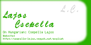 lajos csepella business card